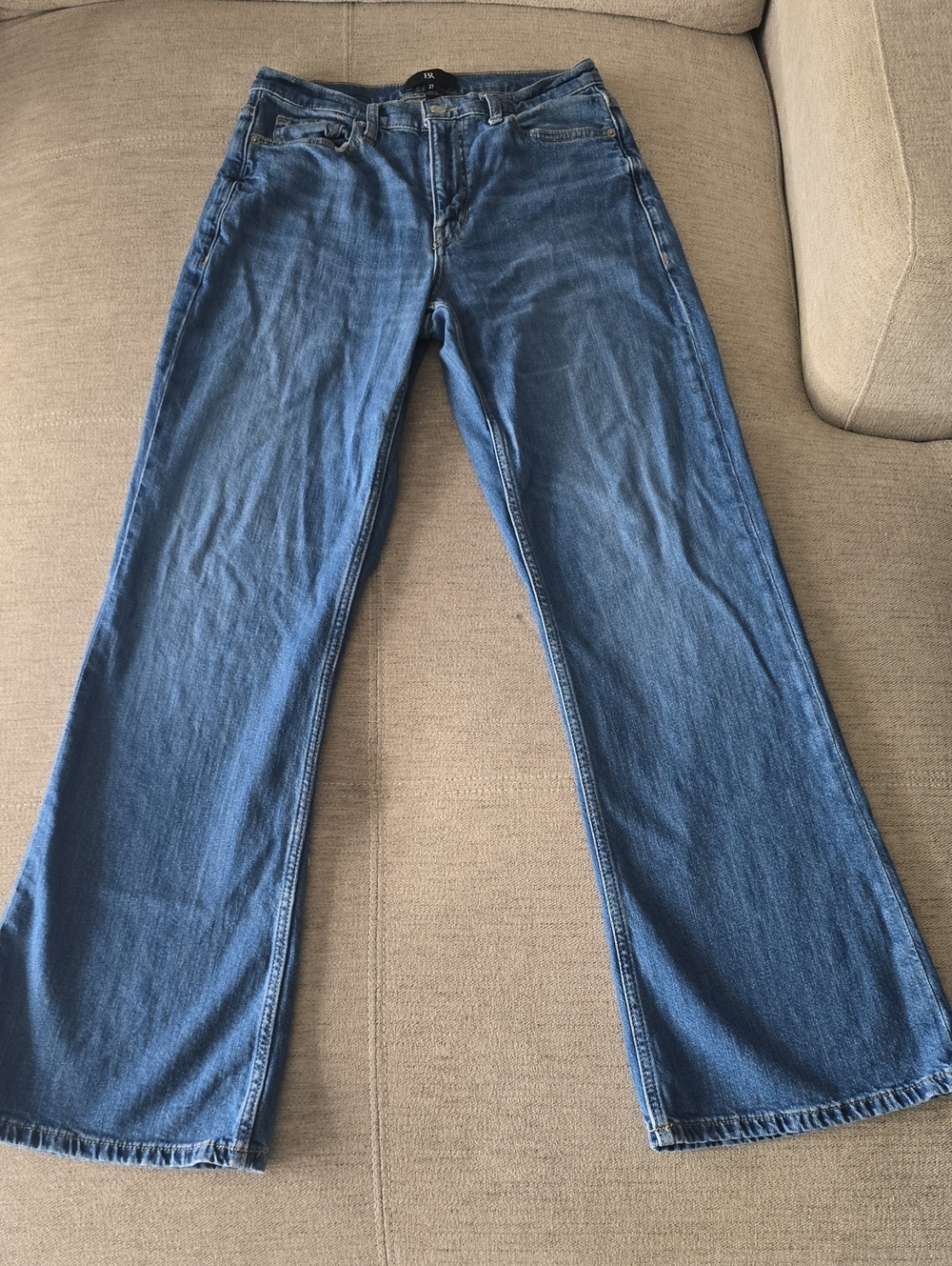 Banana Republic Medium Blue Denim Wide-Leg Jeans Sz 27